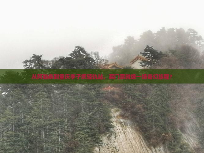 从阿勒泰到重庆李子坝轻轨站，买门票就像一场奇幻旅程？