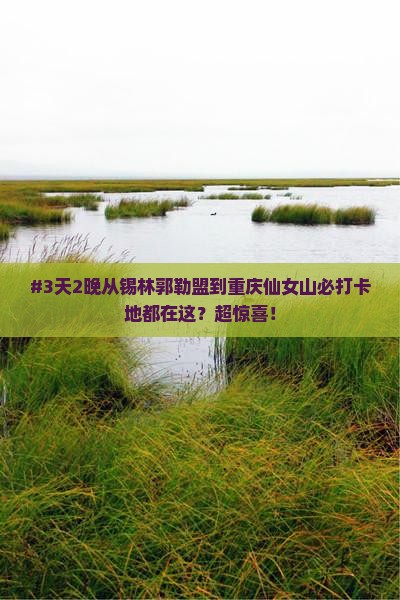 #3天2晚从锡林郭勒盟到重庆仙女山必打卡地都在这？超惊喜！