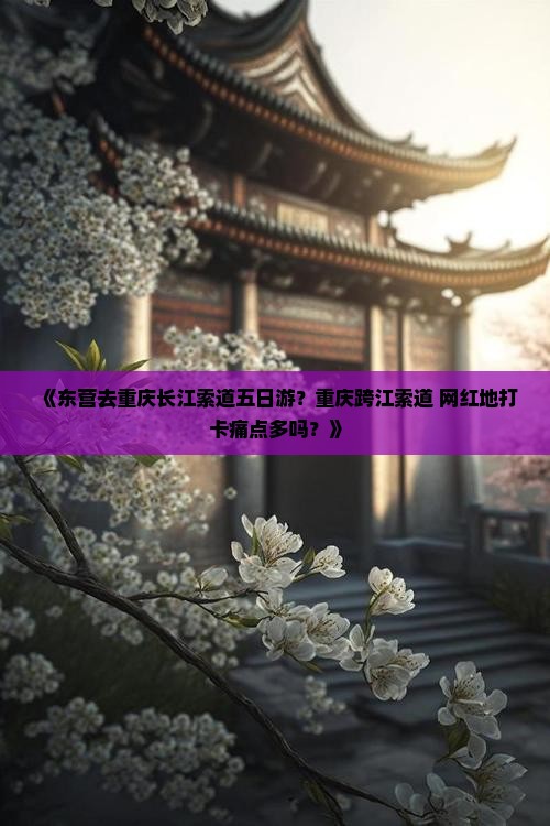 《东营去重庆长江索道五日游？重庆跨江索道+网红地打卡痛点多吗？》