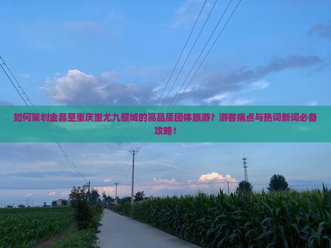 如何策划金昌至重庆蚩尤九黎城的高品质团体旅游？游客痛点与热词新词必备攻略！