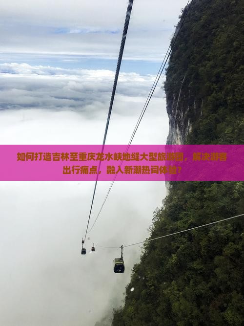 如何打造吉林至重庆龙水峡地缝大型旅游团，解决游客出行痛点，融入新潮热词体验？