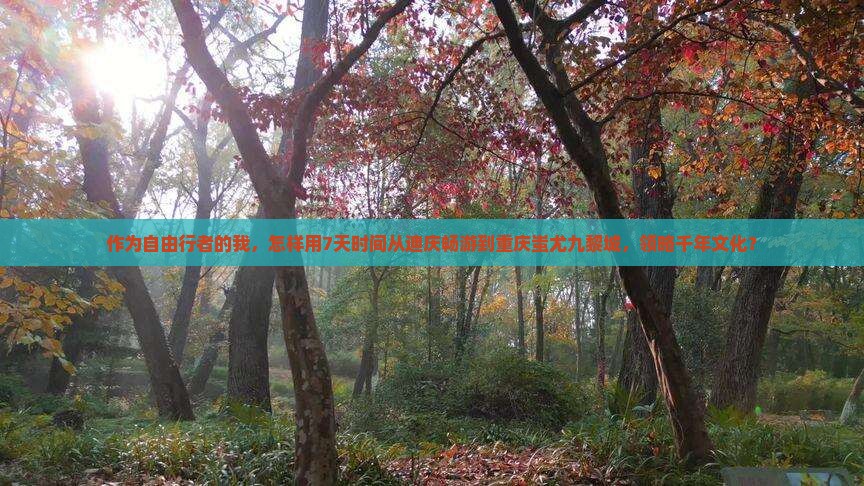作为自由行者的我，怎样用7天时间从迪庆畅游到重庆蚩尤九黎城，领略千年文化？