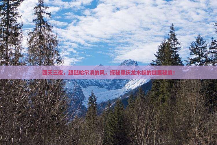 四天三夜，跟随哈尔滨的风，探秘重庆龙水峡的缝里秘境！
