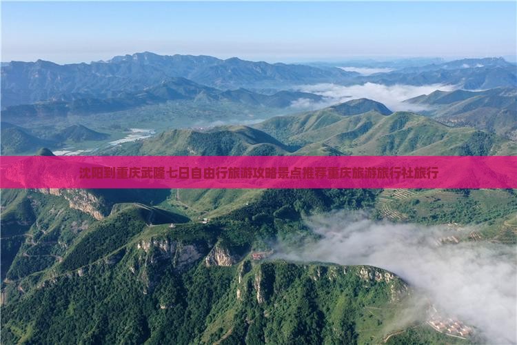 沈阳到重庆武隆七日自由行旅游攻略景点推荐重庆旅游旅行社旅行