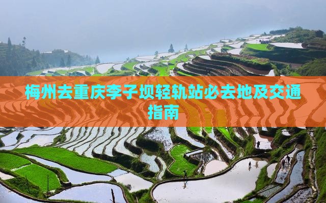 梅州去重庆李子坝轻轨站必去地及交通指南
