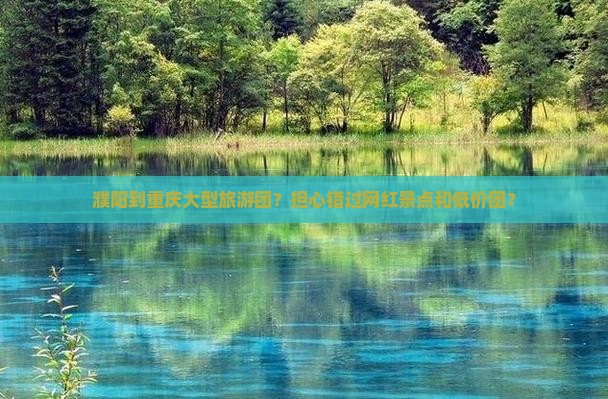 濮阳到重庆大型旅游团？担心错过网红景点和低价团？