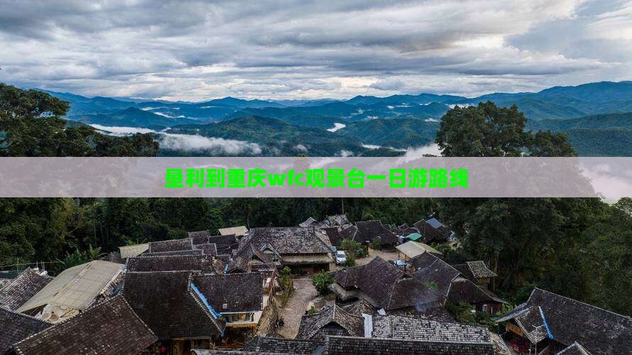 垦利到重庆wfc观景台一日