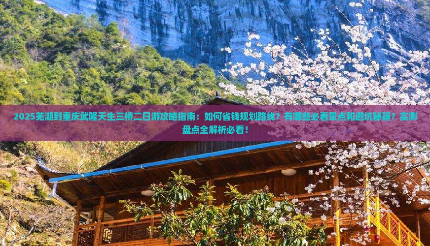 芜湖到重庆武隆天生三桥二日游