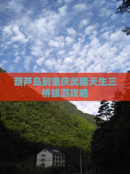 葫芦岛到重庆武隆天生三桥门票