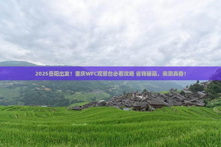 岳阳到重庆wfc观景台景点