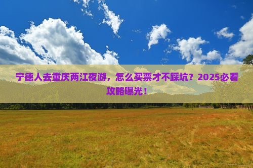 宁德去重庆两江夜游门票