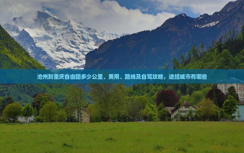 沧州到重庆自由团