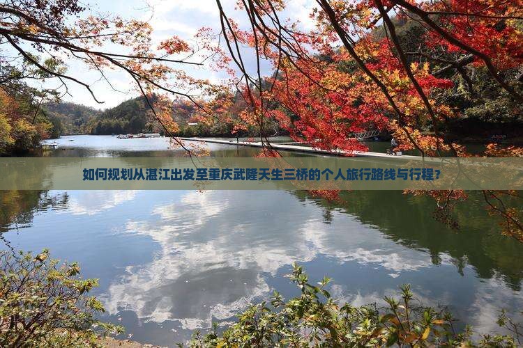 如何规划从湛江出发至重庆武隆天生三桥的个人旅行路线与行程？