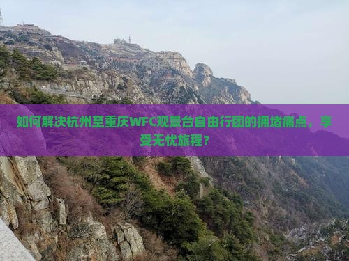 如何解决杭州至重庆WFC观景台自由行团的拥堵痛点，享受无忧旅程？