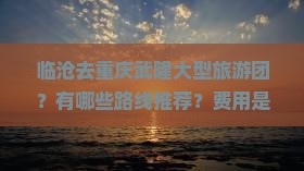 临沧去重庆武隆大型旅游团？有哪些路线推荐？费用是多少？
