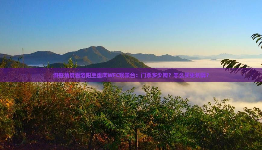 游客角度看洛阳至重庆WFC观景台：门票多少钱？怎么买更划算？