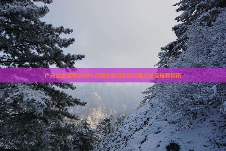 广元出发至重庆WFC观景台旅游攻略及附近景点推荐指南