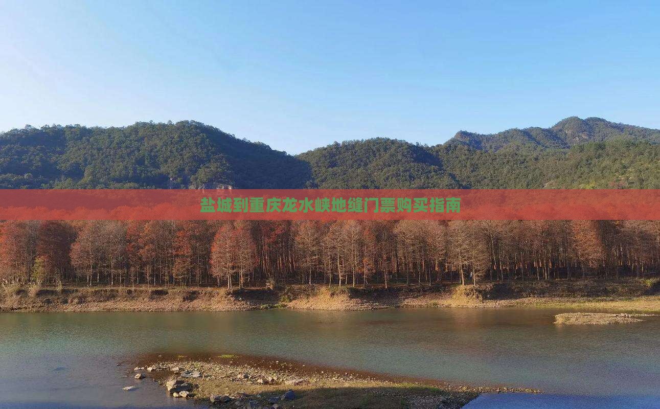 盐城到重庆龙水峡地缝门票购买指南