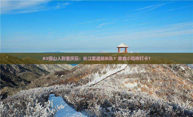 #3保山人到重庆玩：长江索道排长队？美食小吃咋打卡？