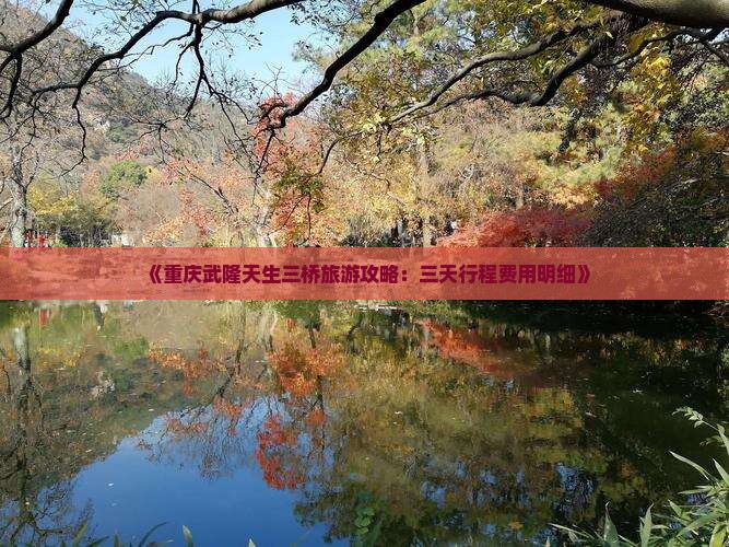 《重庆武隆天生三桥旅游攻略：三天行程费用明细》