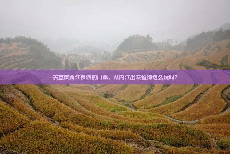 去重庆两江夜游的门票，从内江出发值得这么玩吗？