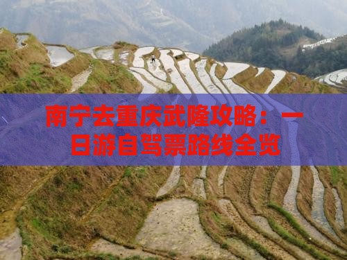 南宁去重庆武隆攻略：一日游自驾票路线全览