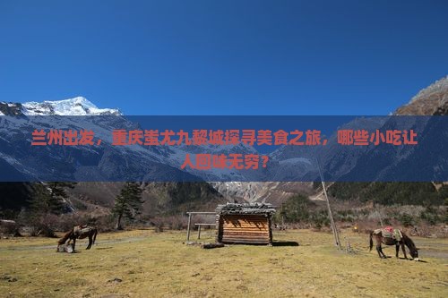 兰州出发，重庆蚩尤九黎城探寻美食之旅，哪些小吃让人回味无穷？