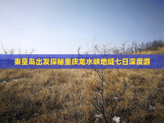 秦皇岛出发探秘重庆龙水峡地缝七日深度游