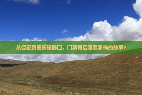 从德宏到重庆磁器口，门票背后藏着怎样的故事？