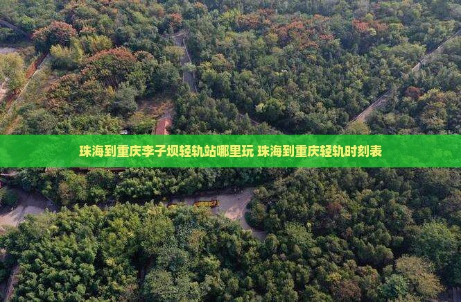 珠海到重庆李子坝轻轨站哪里玩