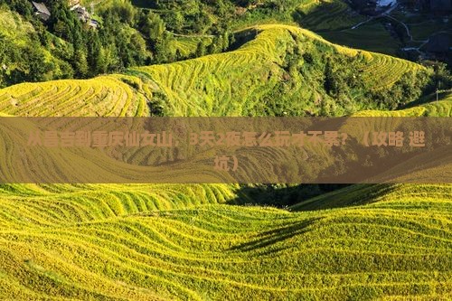 昌吉去重庆仙女山自由行