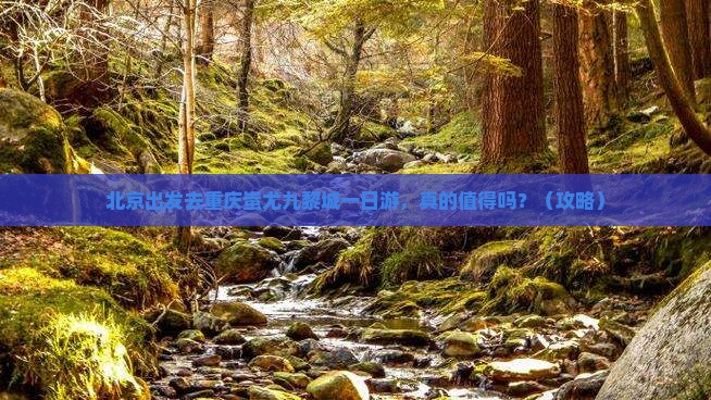 北京去重庆蚩尤九黎城一日