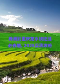 株洲到重庆龙水峡地缝必去地