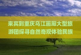 来宾到重庆乌江画廊大型旅游团探寻自然奇观体验民族风情