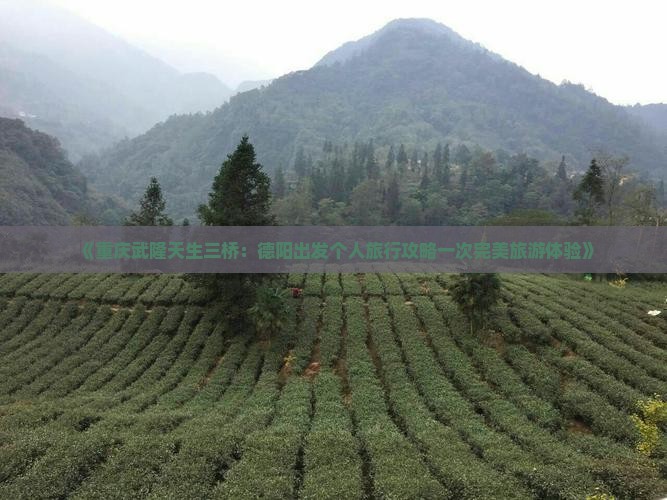 《重庆武隆天生三桥：德阳出发个人旅行攻略一次完美旅游体验》
