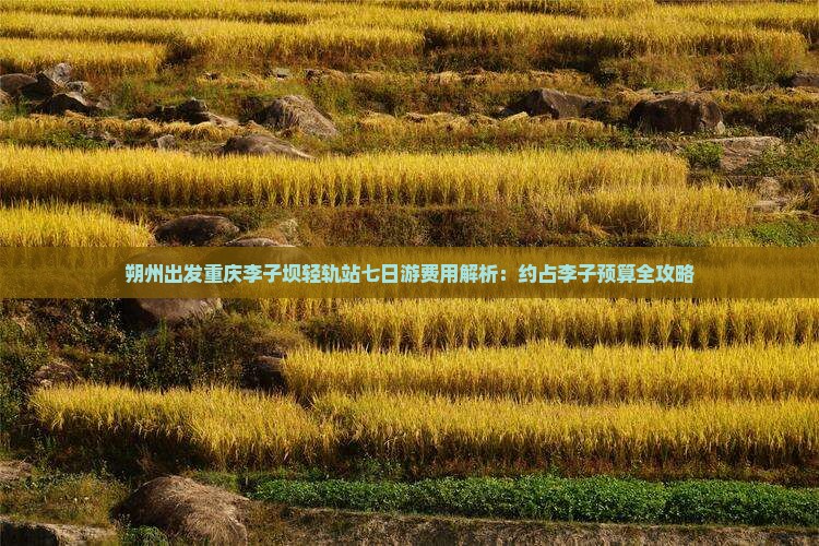 朔州出发重庆李子坝轻轨站七日游费用解析：约占李子预算全攻略
