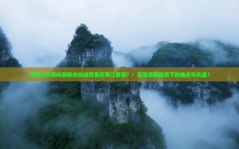 为何大兴安岭游客纷纷选择重庆两江夜游？：后旅游新趋势下的痛点与机遇？