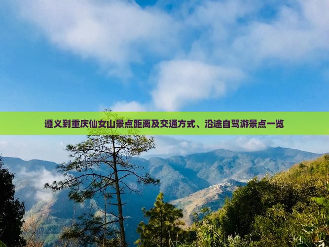 遵义到重庆仙女山景点距离及交通方式、沿途自驾游景点一览