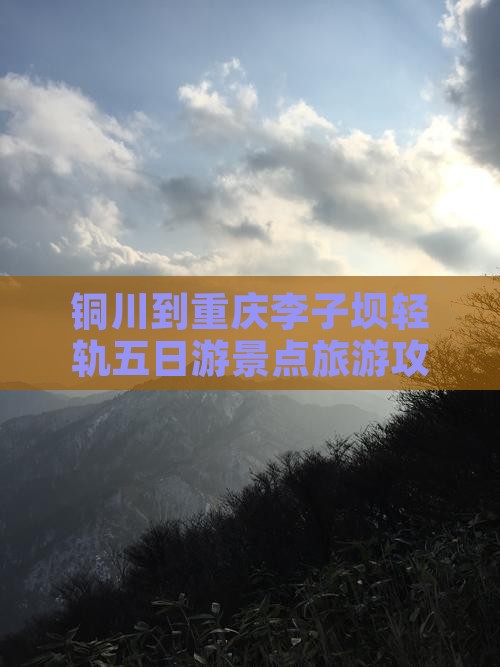 铜川到重庆李子坝轻轨五日游景点旅游攻略