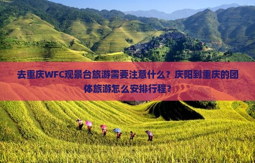 去重庆WFC观景台旅游需要注意什么？庆阳到重庆的团体旅游怎么安排行程？