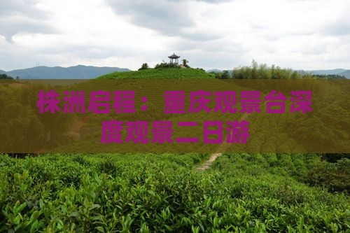 株洲启程：重庆观景台深度观景二日游