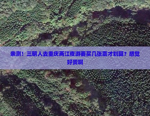 亲测！三明人去重庆两江夜游要买几张票才划算？感觉好贵啊