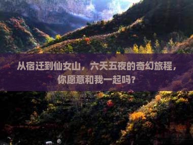 从宿迁到仙女山，六天五夜的奇幻旅程，你愿意和我一起吗？
