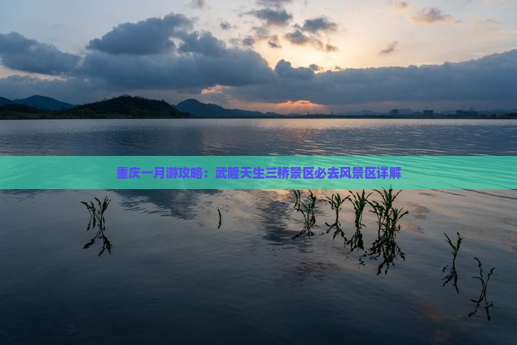重庆一月游攻略：武隆天生三桥景区必去风景区详解