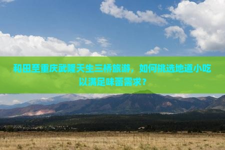 和田至重庆武隆天生三桥旅游，如何挑选地道小吃以满足味蕾需求？