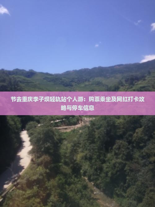 节去重庆李子坝轻轨站个人游：购票乘坐及网红打卡攻略与停车信息