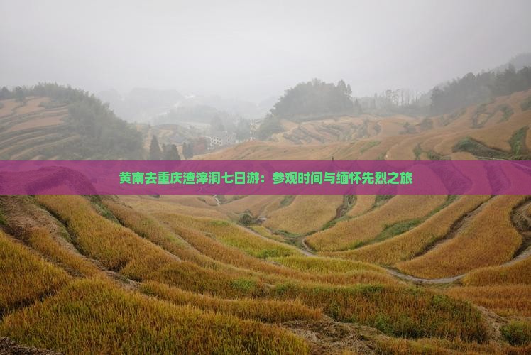 黄南去重庆渣滓洞七日游：参观时间与缅怀先烈之旅