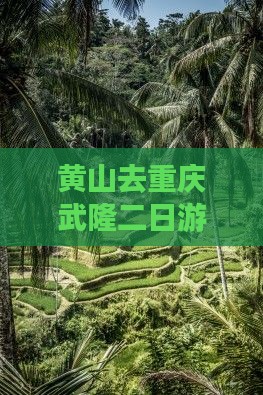 黄山去重庆武隆二日游多少钱？路线怎么卓