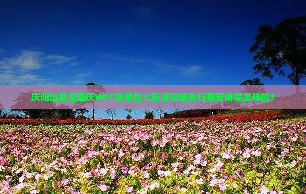 庆阳出发至重庆WFC观景台七日游攻略及行程安排是怎样的？