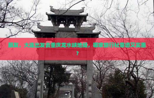 朋友，大连出发去重庆龙水峡地缝，哪家旅行社靠谱又实惠？